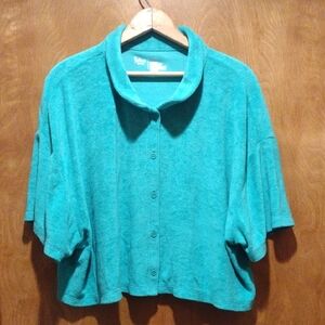 Flirtitude Active XXL Green Terry Top